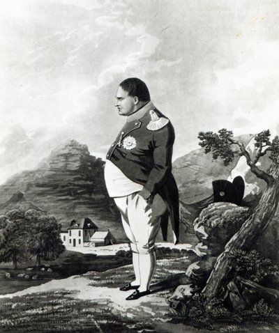 Napoleon op het eiland Sint-Helena, 1820 door English School