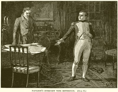 Napoleons interview met Metternich door English School