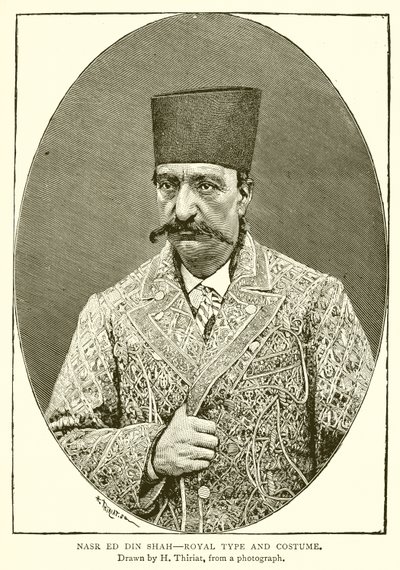 Nasr ed din Shah--Koninklijk Type en Kostuum door English School