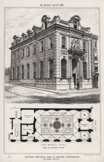 National Provincial Bank of England, Southampton door English School