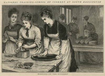Nationale Kookschool in South Kensington: Ochtend in de spoelkeuken door English School
