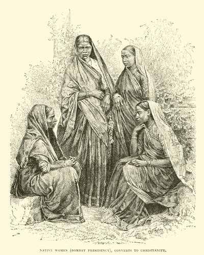 Inheemse vrouwen (Bombay Presidium), bekeerd tot het christendom door English School