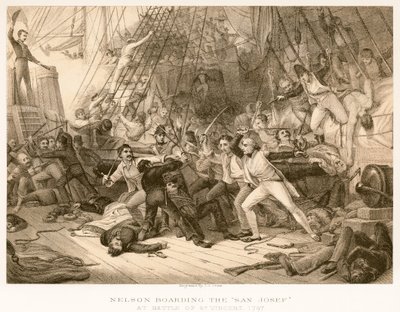Nelson aan boord van de San Josef door English School