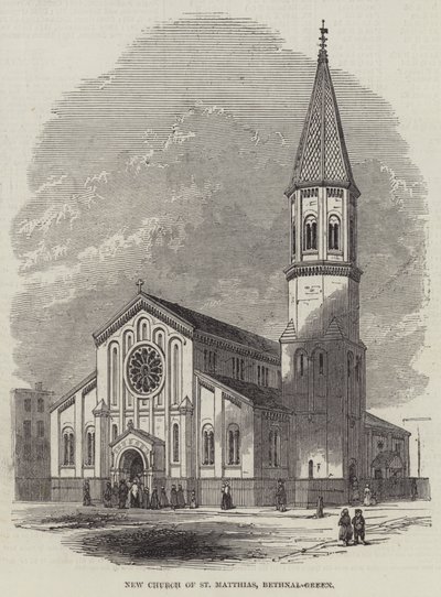 Nieuwe Kerk van St Matthias, Bethnal-Green door English School