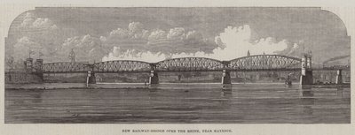Nieuwe Spoorbrug over de Rijn, nabij Mainz door English School