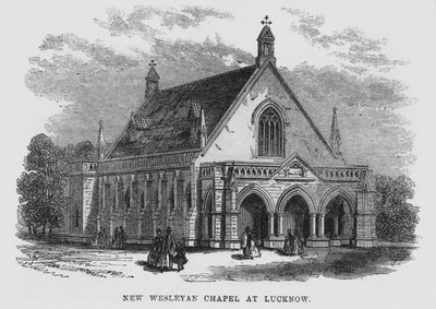 Nieuwe Wesleyan Kapel in Lucknow door English School
