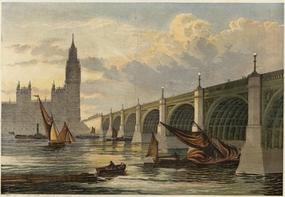 De nieuwe Westminster Bridge door English School