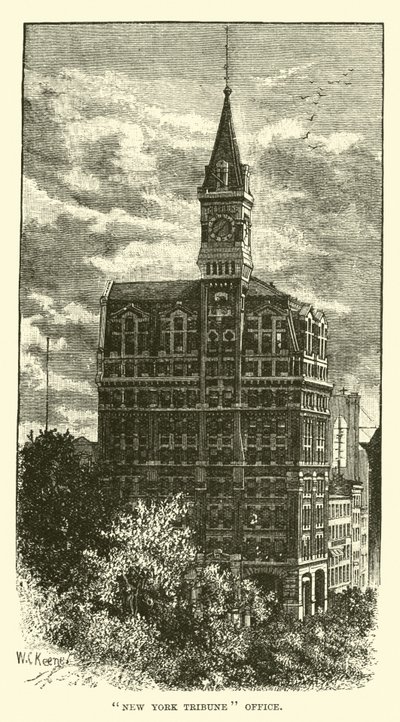 New York Tribune kantoor door English School
