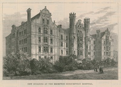 Nieuw gebouw bij het Brompton Consumptieziekenhuis, Londen door English School
