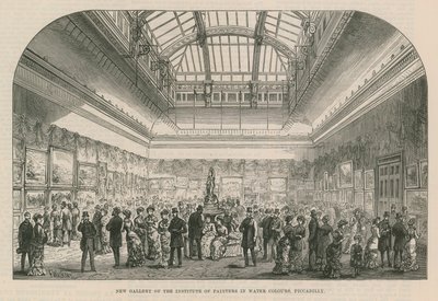 Nieuwe galerij van het Institute of Painters in Water Colours door English School