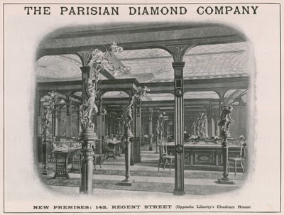 Nieuwe panden van The Parisian Diamond Company, 143 Regent Street, Londen door English School