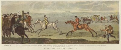 Newmarket ten tijde van George I door English School