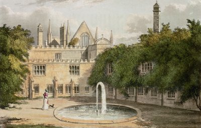 Newstead Abbey, uit R. Ackermanns (1764-1834) Repository of Arts, 1827 door English School