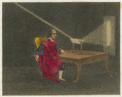 Newton ontdekt de aard van Licht door English School