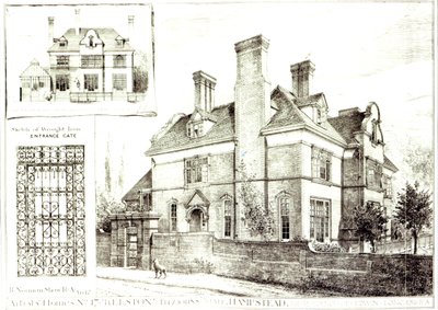 No.17 Kelston, St. Johns Avenue, uit The Building News, 10 februari 1882 door English School