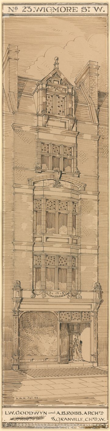 Nr. 23 Wigmore Street, Londen door English School