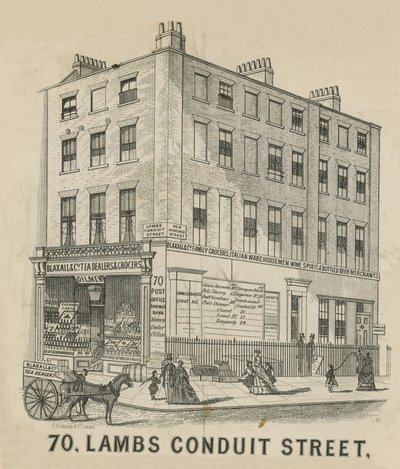 Nr. 70 Lambs Conduit Street door English School