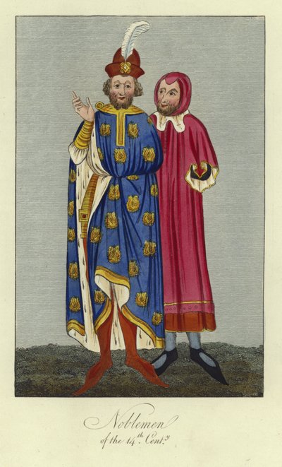 Edelmannen van de 14e eeuw door English School