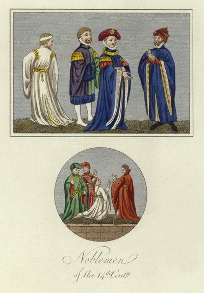 Edelmannen van de 14e eeuw door English School