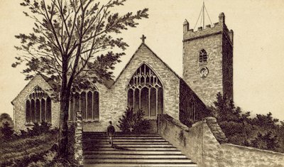 North Devon: Ilfracombe Parochiekerk, Heilige Drie-eenheid door English School