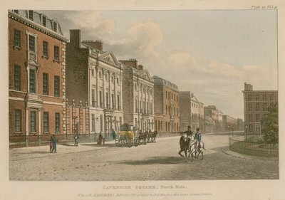 Noordzijde van Cavendish Square, Londen door English School