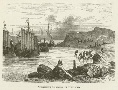 Noormannen landen in Engeland door English School