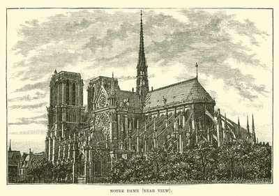 Notre Dame, achteraanzicht door English School
