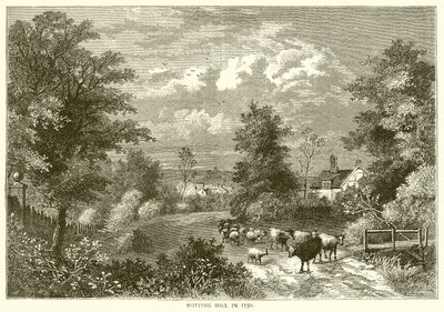 Notting Hill in 1750 door English School