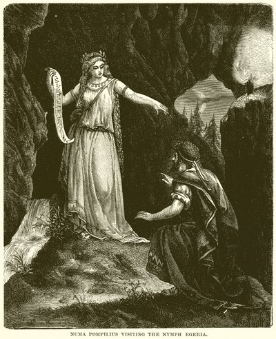 Numa Pompilius bezoekt de Nimf Egeria door English School