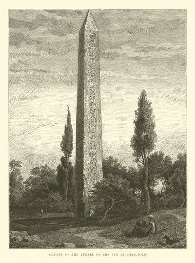Obelisk van de Tempel van de Zon in Heliopolis door English School