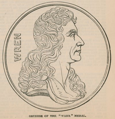 Voorzijde van de Wren Medaille door English School