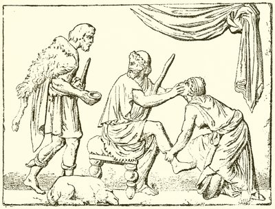 Odysseus herkend door zijn verpleegster door English School
