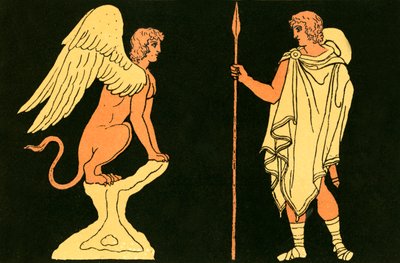 Oedipus en de Sfinx door English School