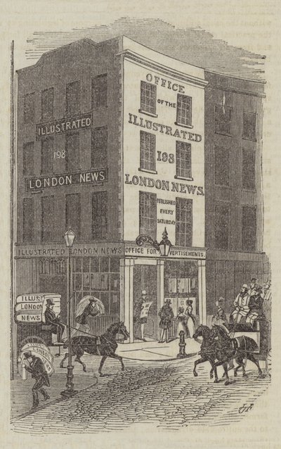 Kantoor van de Illustrated London News door English School