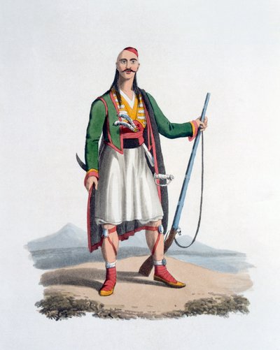Officier van de Spahis, 1818 door English School