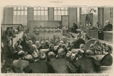 Old Bailey. Het proces van de detectives en Mr Froggatt. Het verhoor van William Kerr door English School