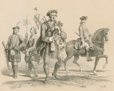 Oude Highland Brigade en Life Guardsman door English School