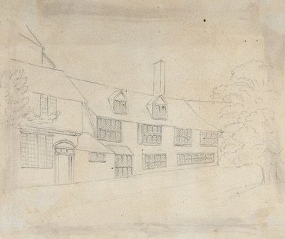 Old Pied Bull, Islington (achterkant) door English School