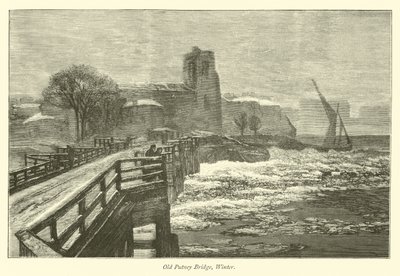 Oude Putney Brug, Winter door English School