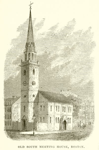Old South Meeting House, Boston door English School