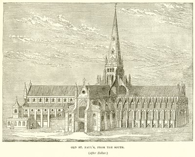 Oude St. Pauls, vanaf het Zuiden door English School