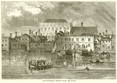 Oude Whitehall Palace vanaf de Rivier door English School