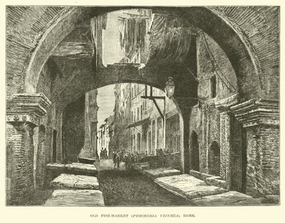 Oude vismarkt, Pescheria Vecchia, Rome door English School