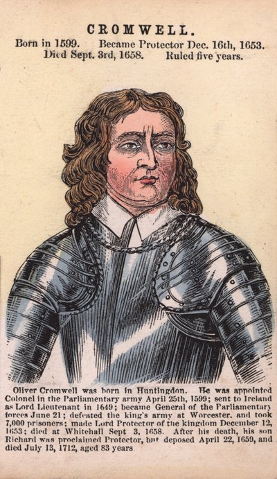 Oliver Cromwell, Beschermer door English School