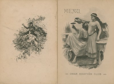 Omar Khayyam Club Diner Menu door English School