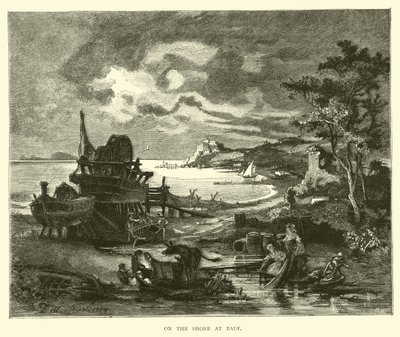 Aan de kust bij Baiae door English School