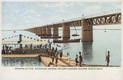 Opening van de Godaveri-brug, H. E. Lord Curzon