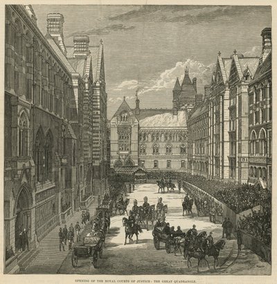 Opening van de Koninklijke Hoven van Justitie: De grote binnenplaats door English School