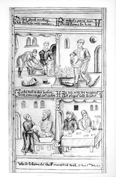 Verordening van de bakkers van York, 1595-96 door English School