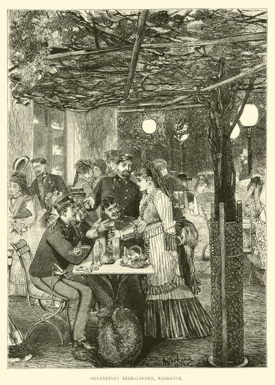 Orlandints Biergarten, Florence door English School